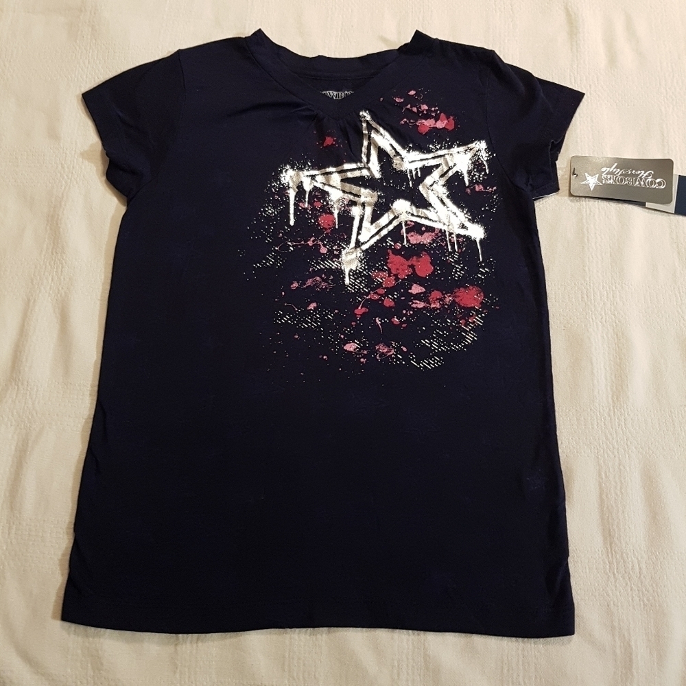 Dallas Cowboys girls tshirt size Large 14/16